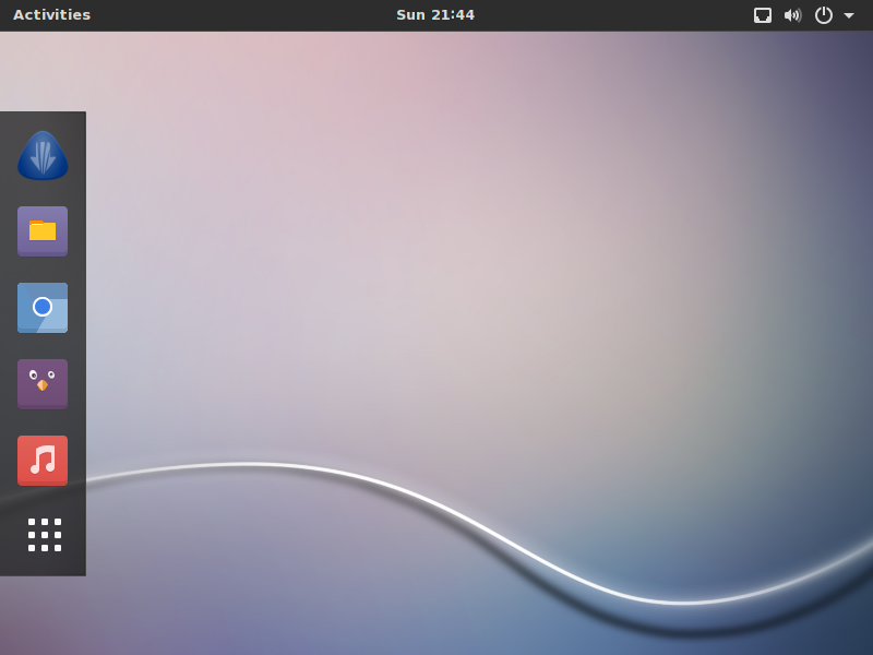 Screenshot of Antergos 2015.12.29 desktop